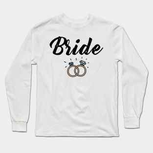 Bride with Diamond Ring Wedding Gift Long Sleeve T-Shirt